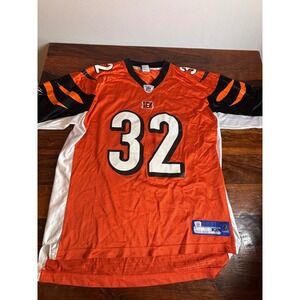 Vintage Reebok NFL Cincinnati Bengals Rudi Johnson 32 Jersey Mens XL‎ Orange